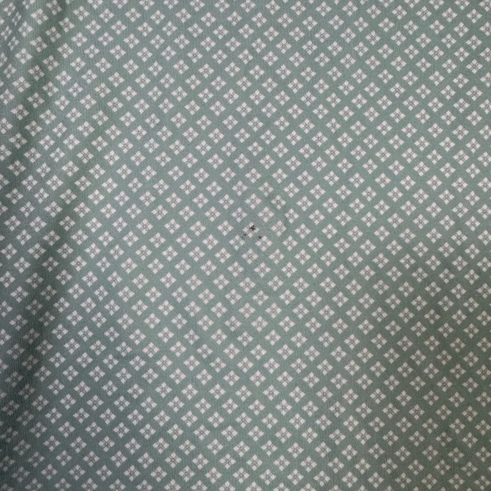 J.Crew Printed Performance Polo Shirt Mens L Blue White Geo Short Sleeve Stretch